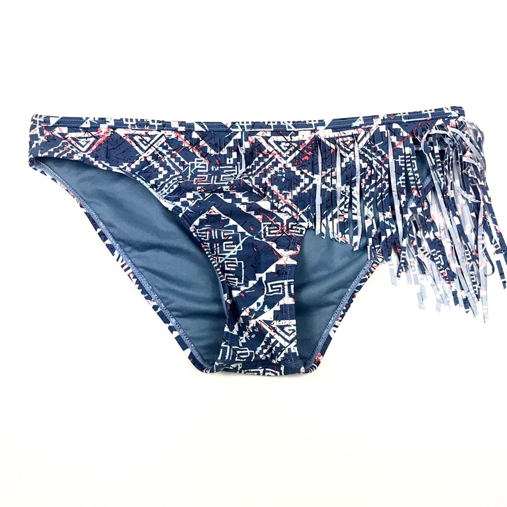 BP Women's Blue Multicolor Bikini Bottom